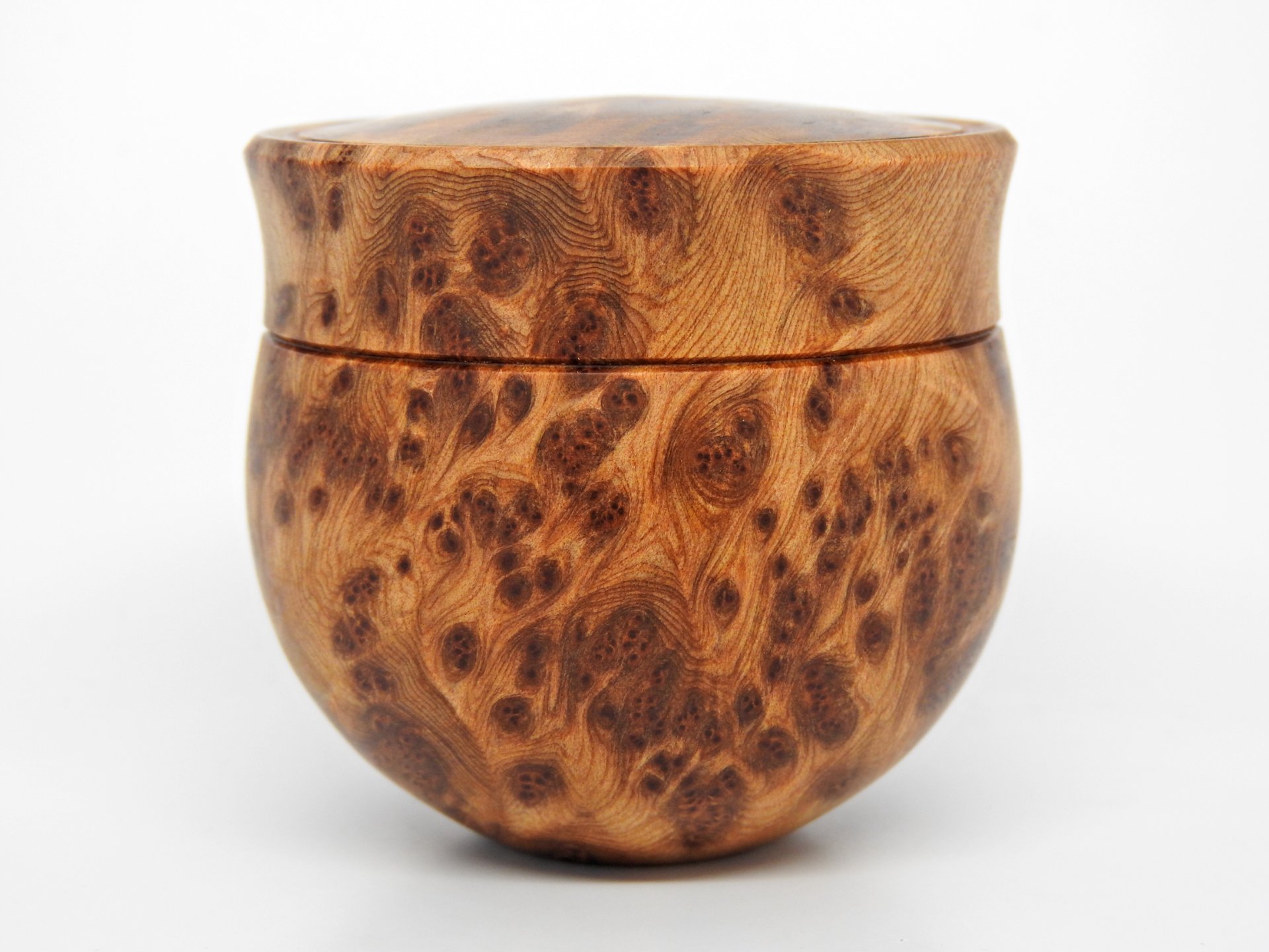 Sugi Cedar Burl Round Bottom Box