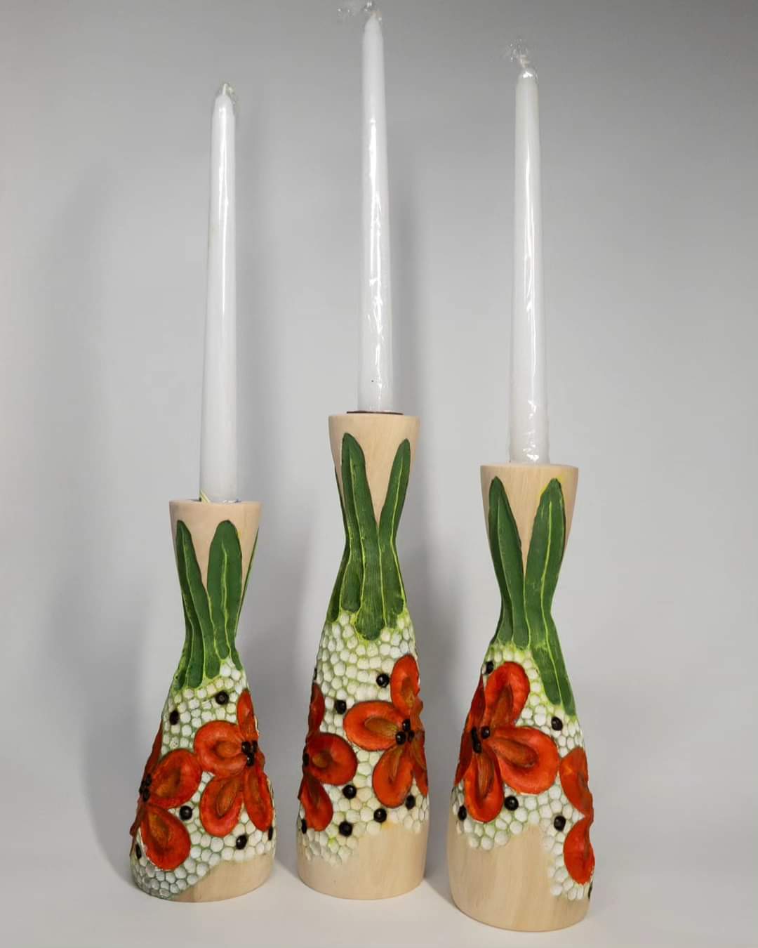 Summer garden party candle trio