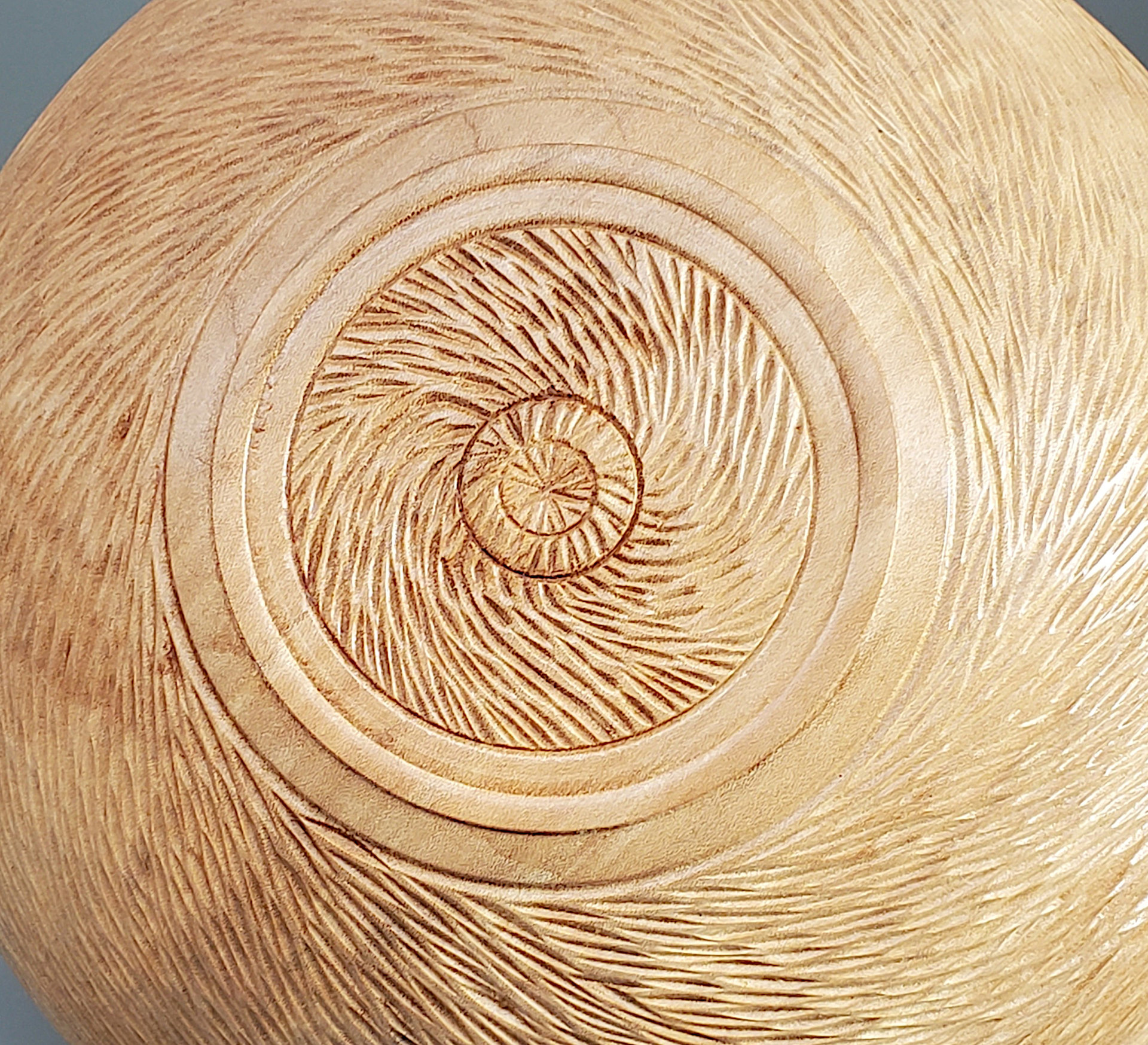 Swirl Hand Carved Bowl