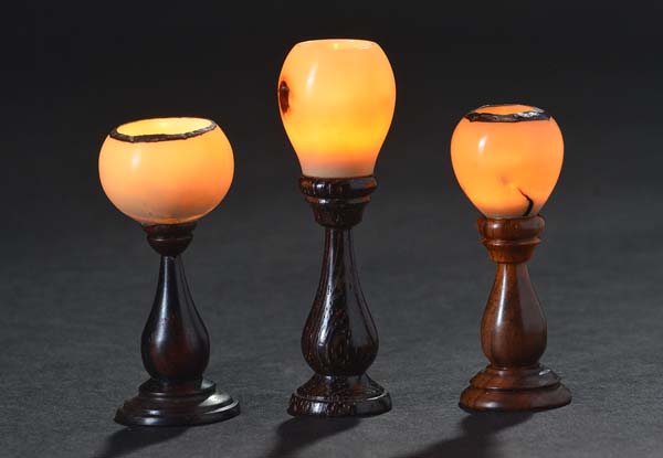 Tagua nut lamps