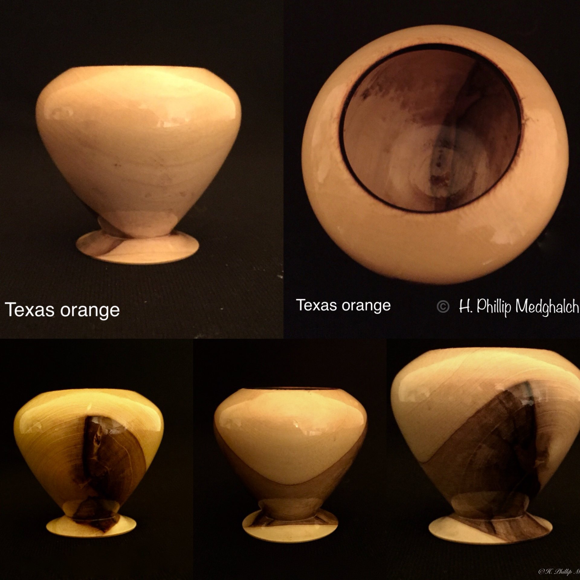 TExas Orange Vase