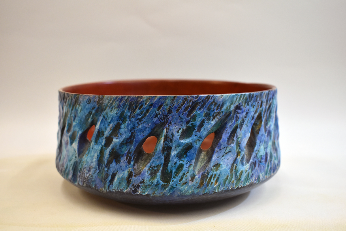 Textured Decorated Bowl