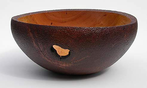 Textured knothole bowl