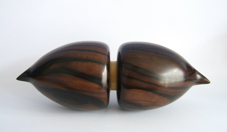 threaded Asian stripe ebony box