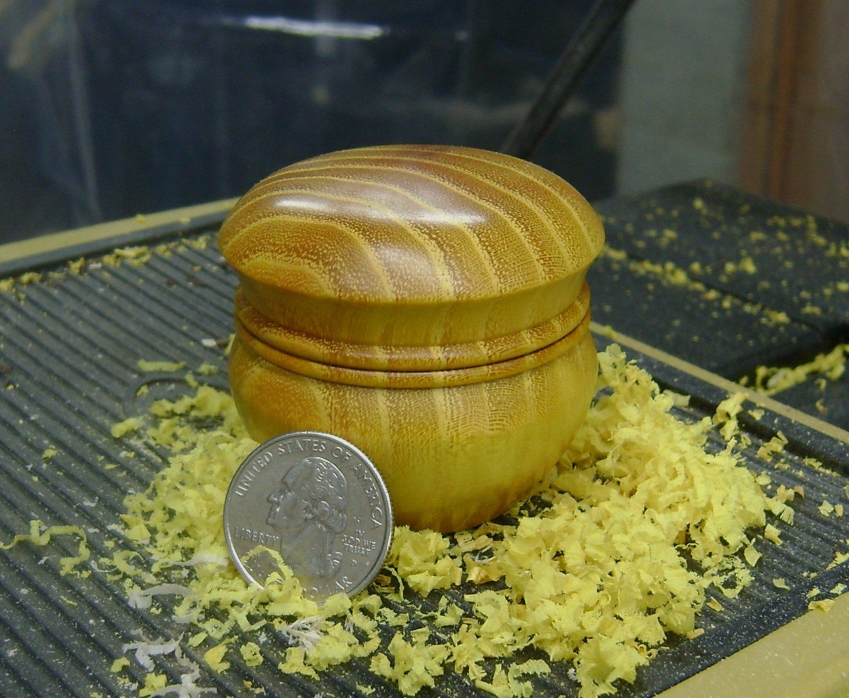 Tiny Osage Orange Keepsake lidded box