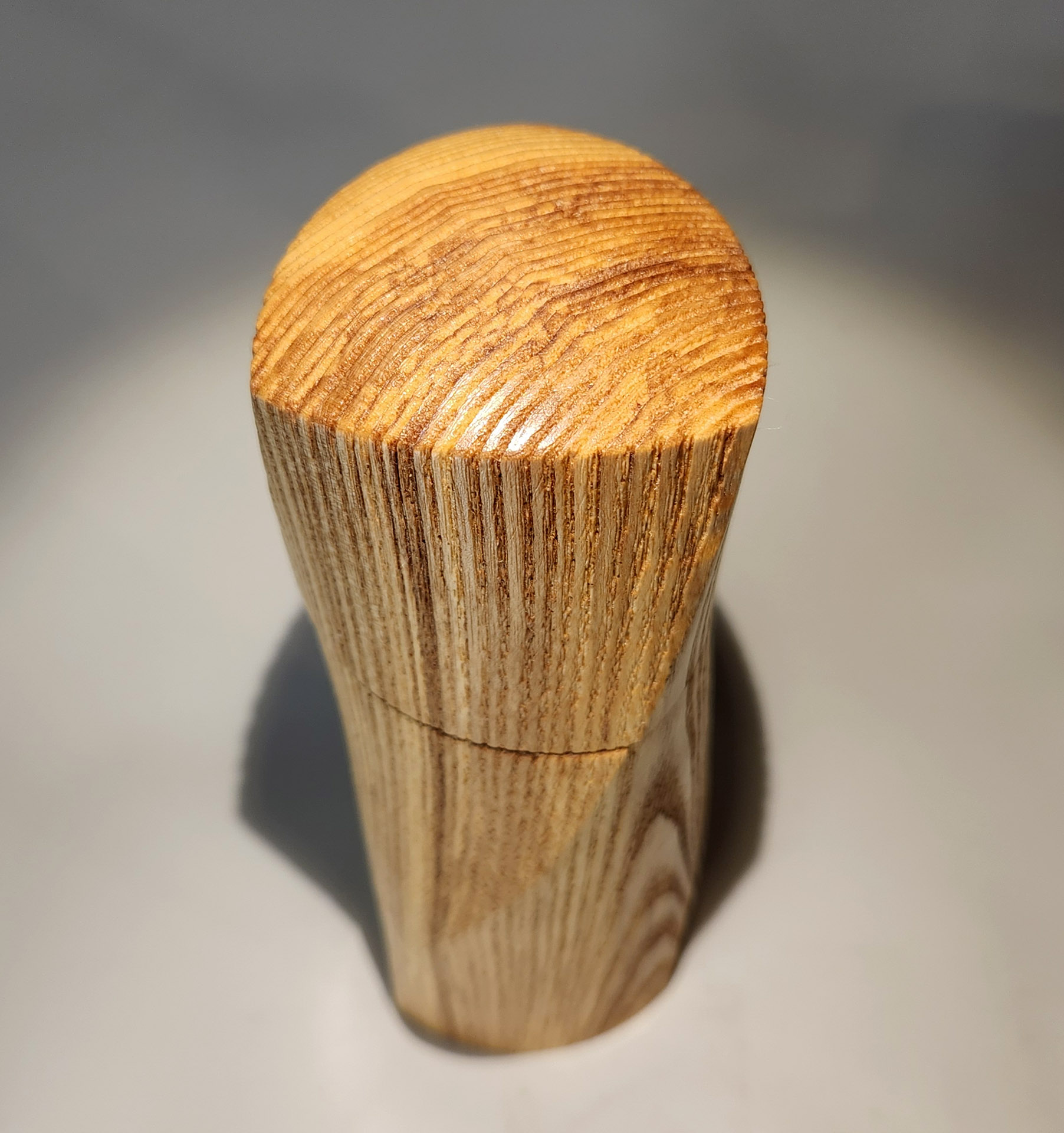 Top View of Twisted Fir Peppermill
