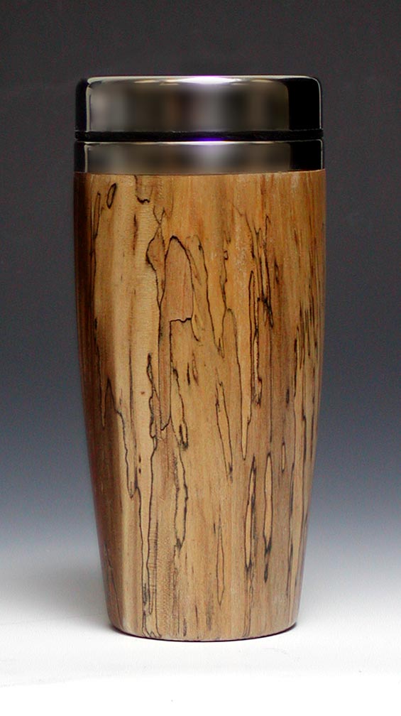 Travel Mug spalted poplar