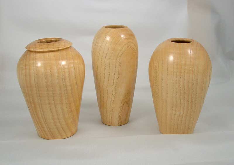 Trio of hollow forms