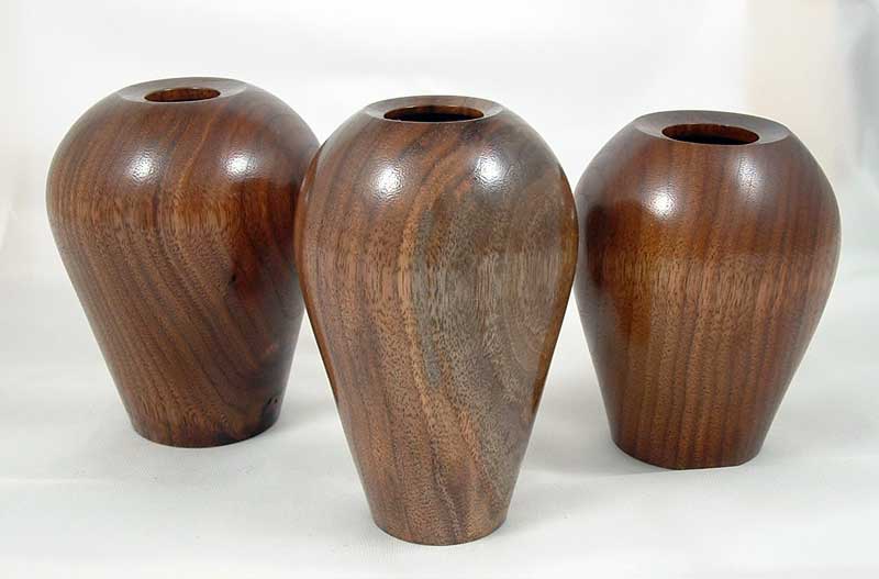 Trio of hollow forms