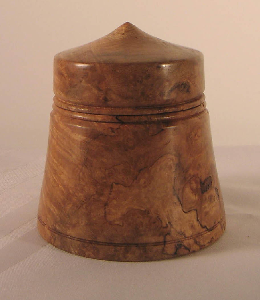 Turned Box from Oregon Maple Burl for Contest