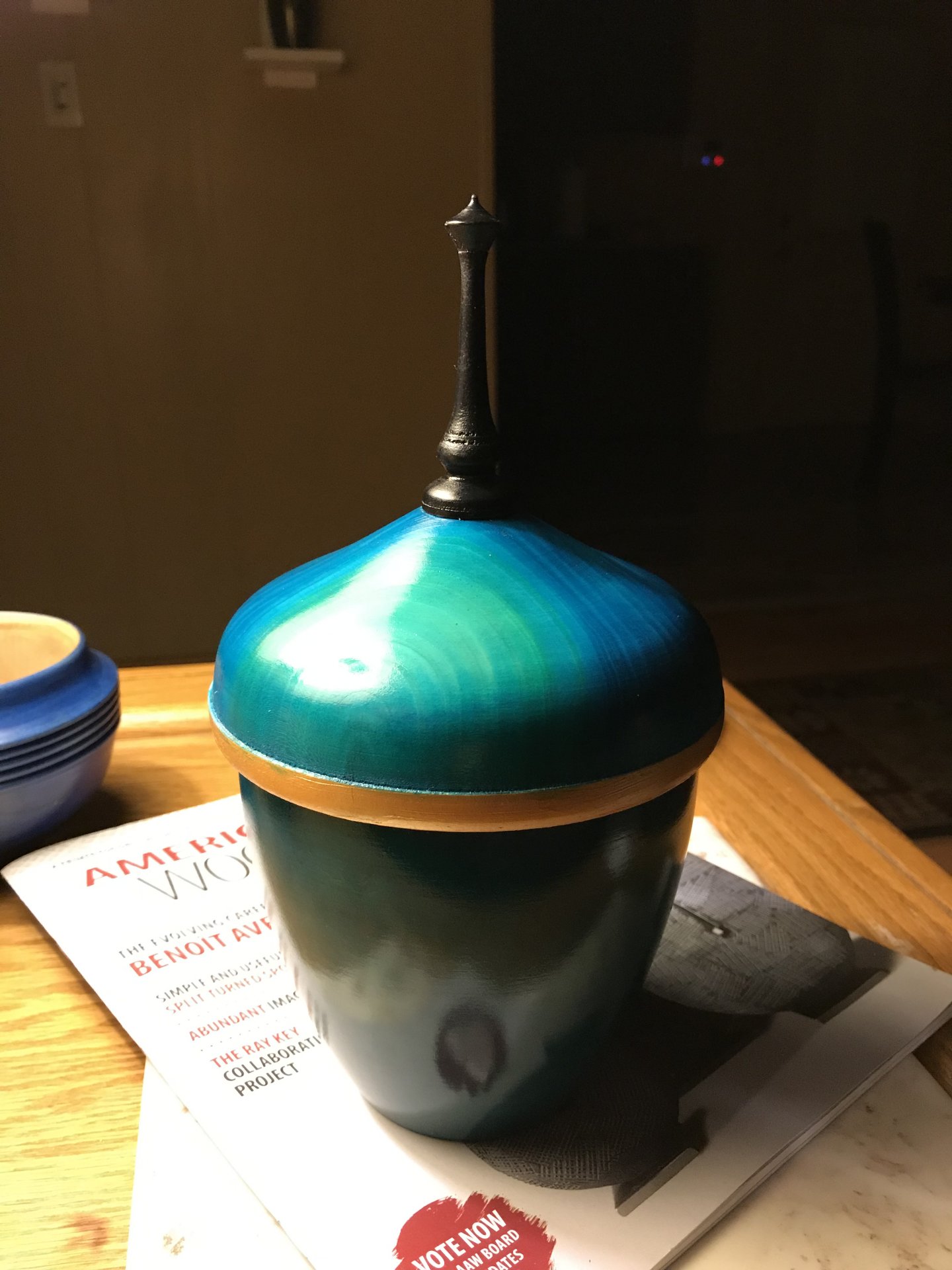 Turquoise lidded box