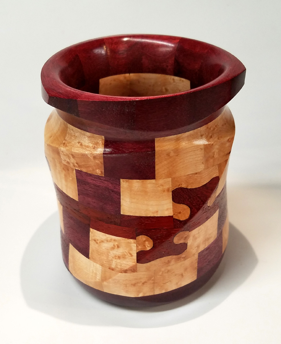 Twisted Segmented Dovetail Vase