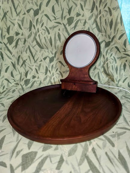 Valet tray and cell charging station