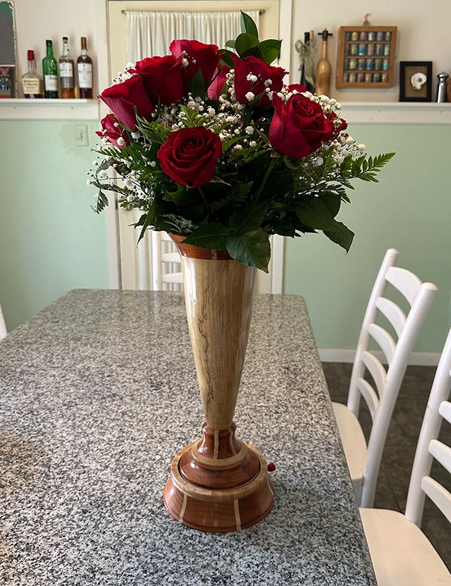 Vase of Roses Music Box