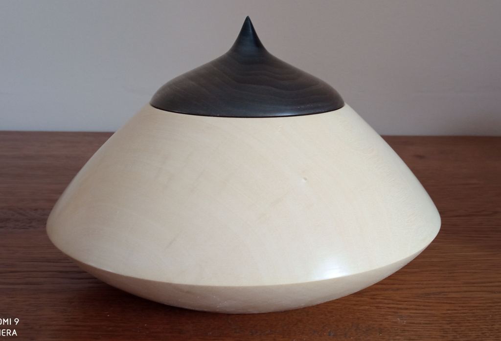 Walnut and maple box