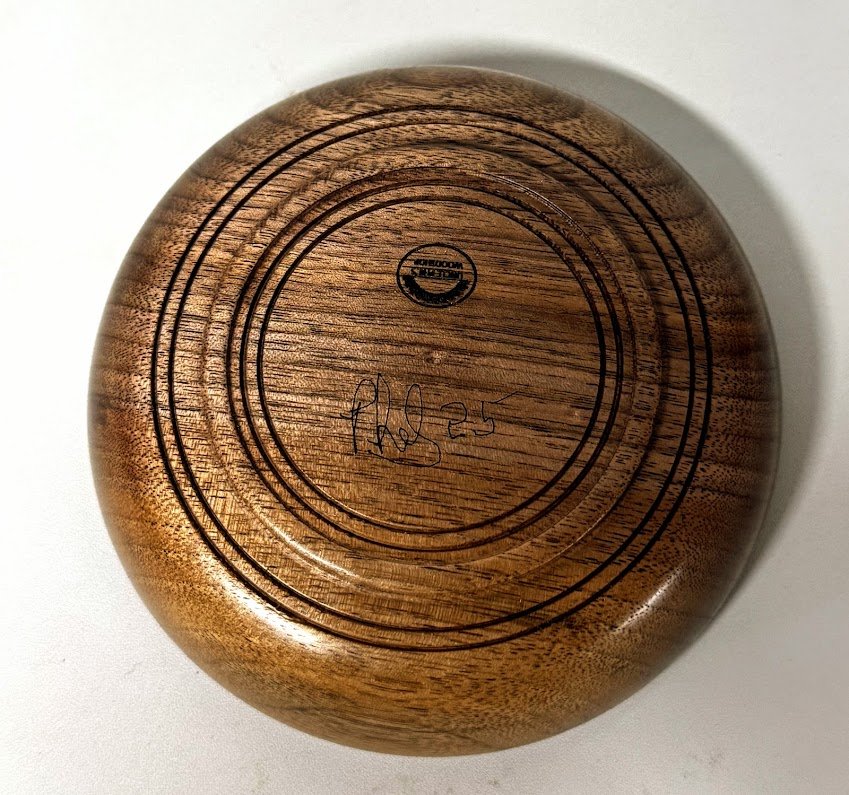 Walnut bowl bottom