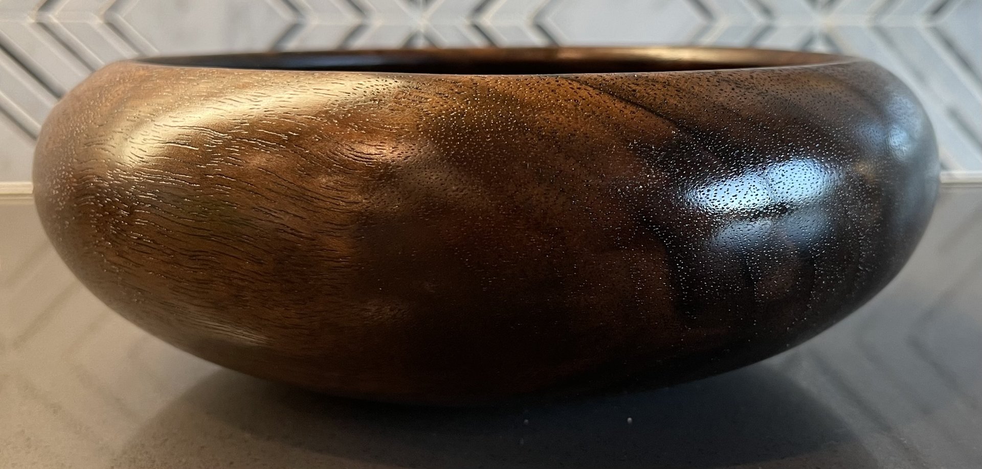 Walnut bowl.