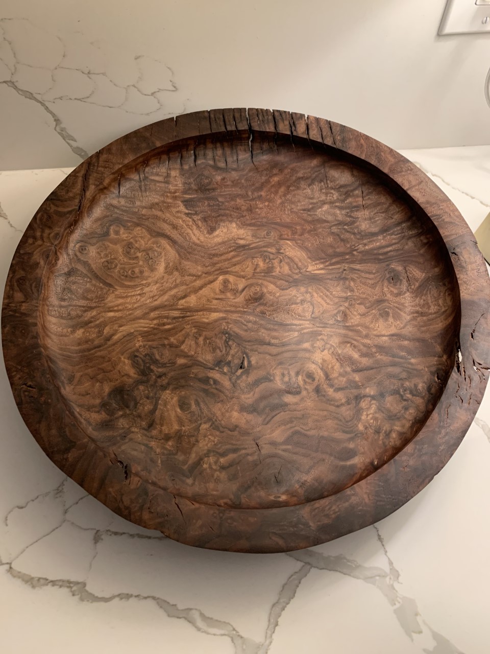 Walnut Burl Platter