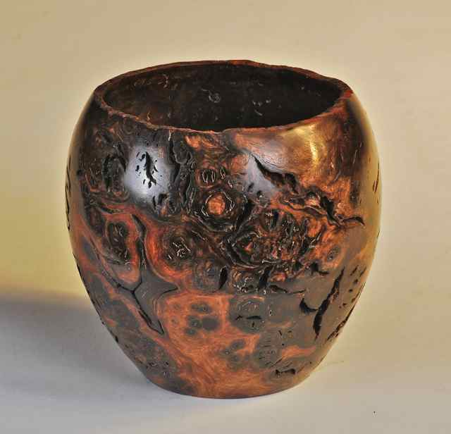 Walnut Burl semi Open Form