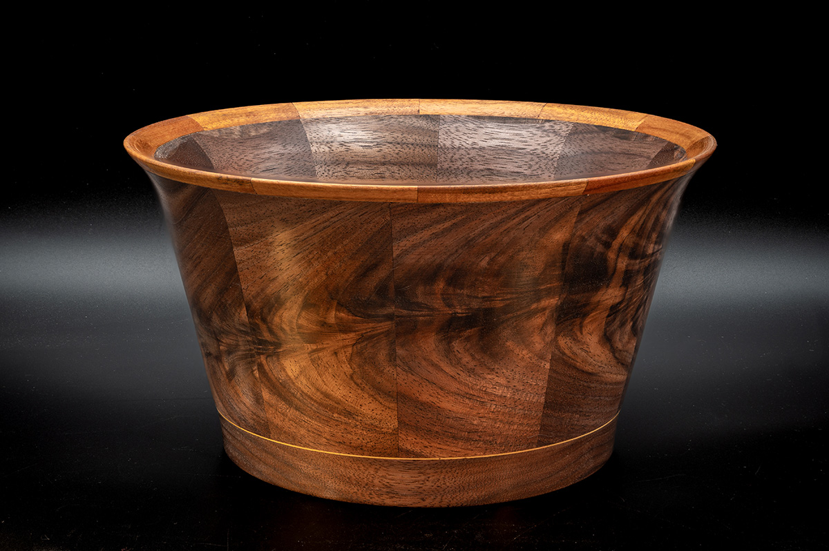 Walnut crotch bowl
