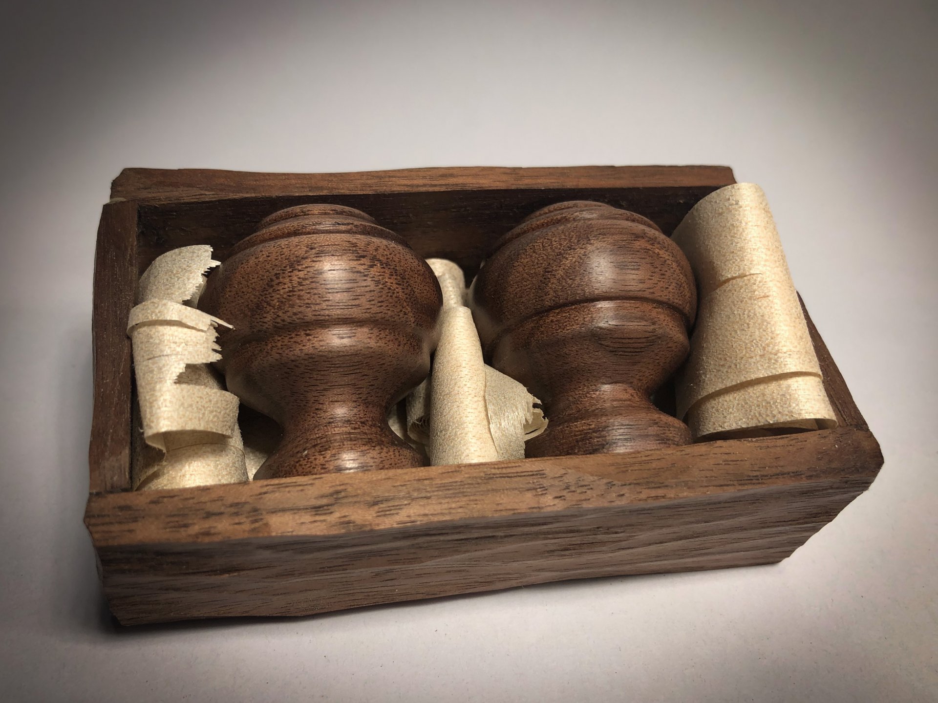 Walnut Face Grain Drawer Pulls