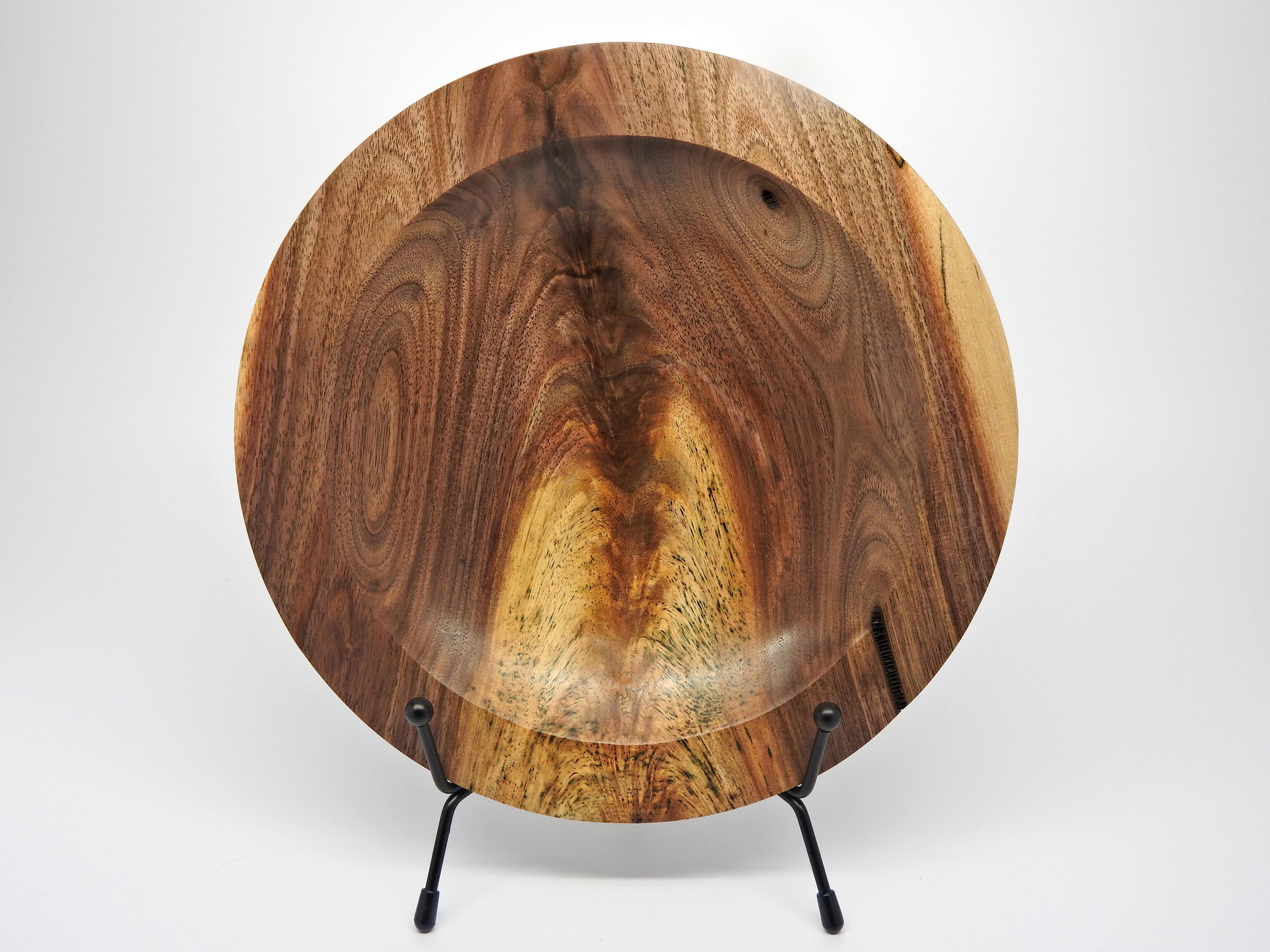 Walnut Feather Crotch Platter