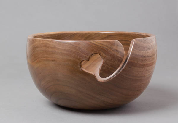 Walnut knitting Bowl
