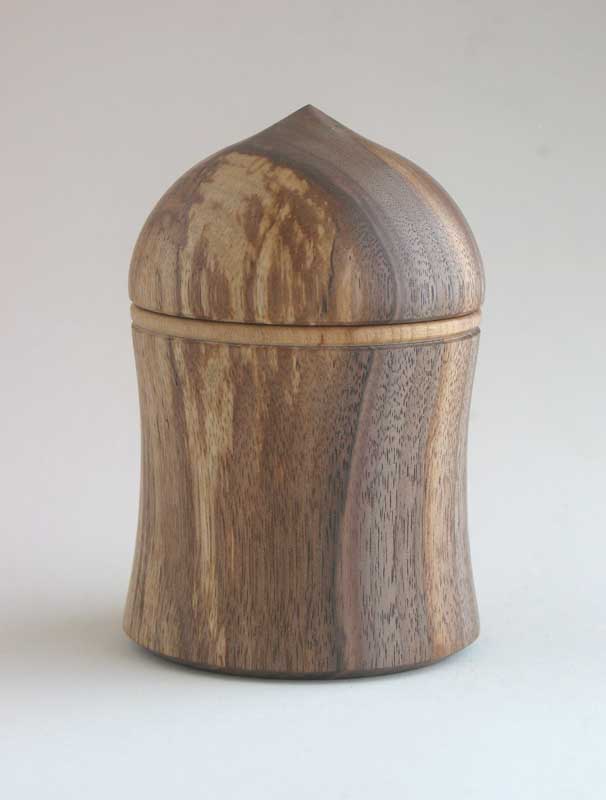 Walnut lidded box for Katrina