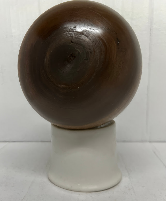 Walnut log turned into Calabash type shape. Bottom view.