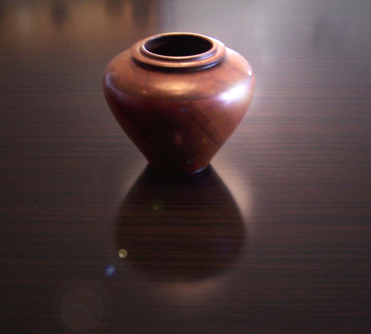 Walnut & Mahogany Hollow Form