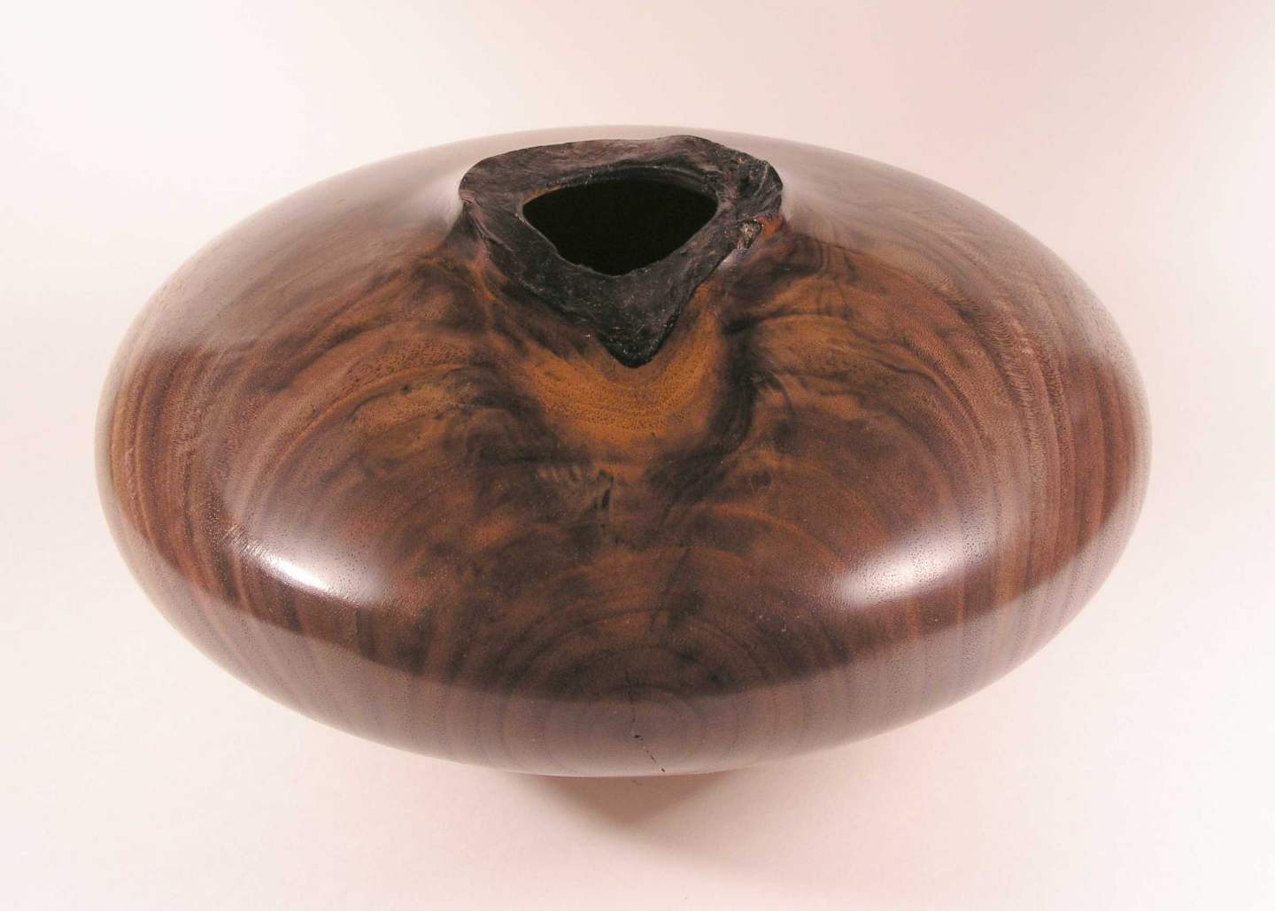 Walnut Natural Rim Hollow Form