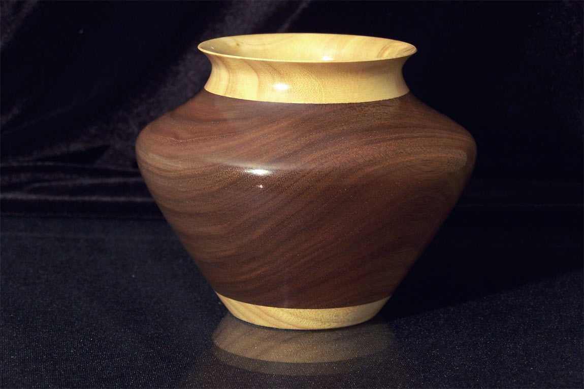 Walnut & Prima Vera Hollow form