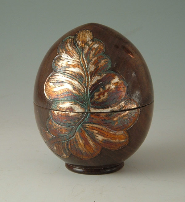 Walnut & Silver Egg Box