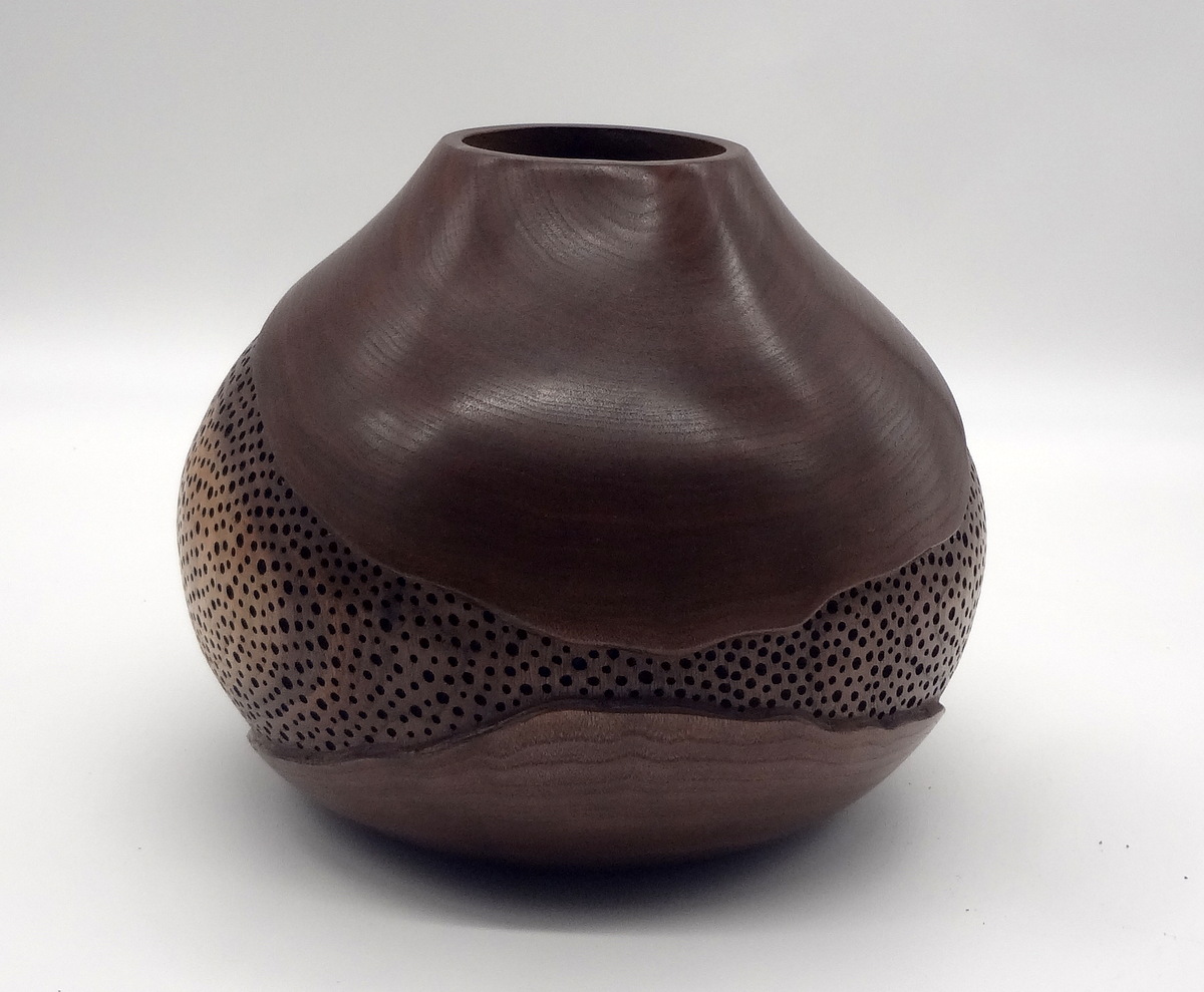 Walnut Vase