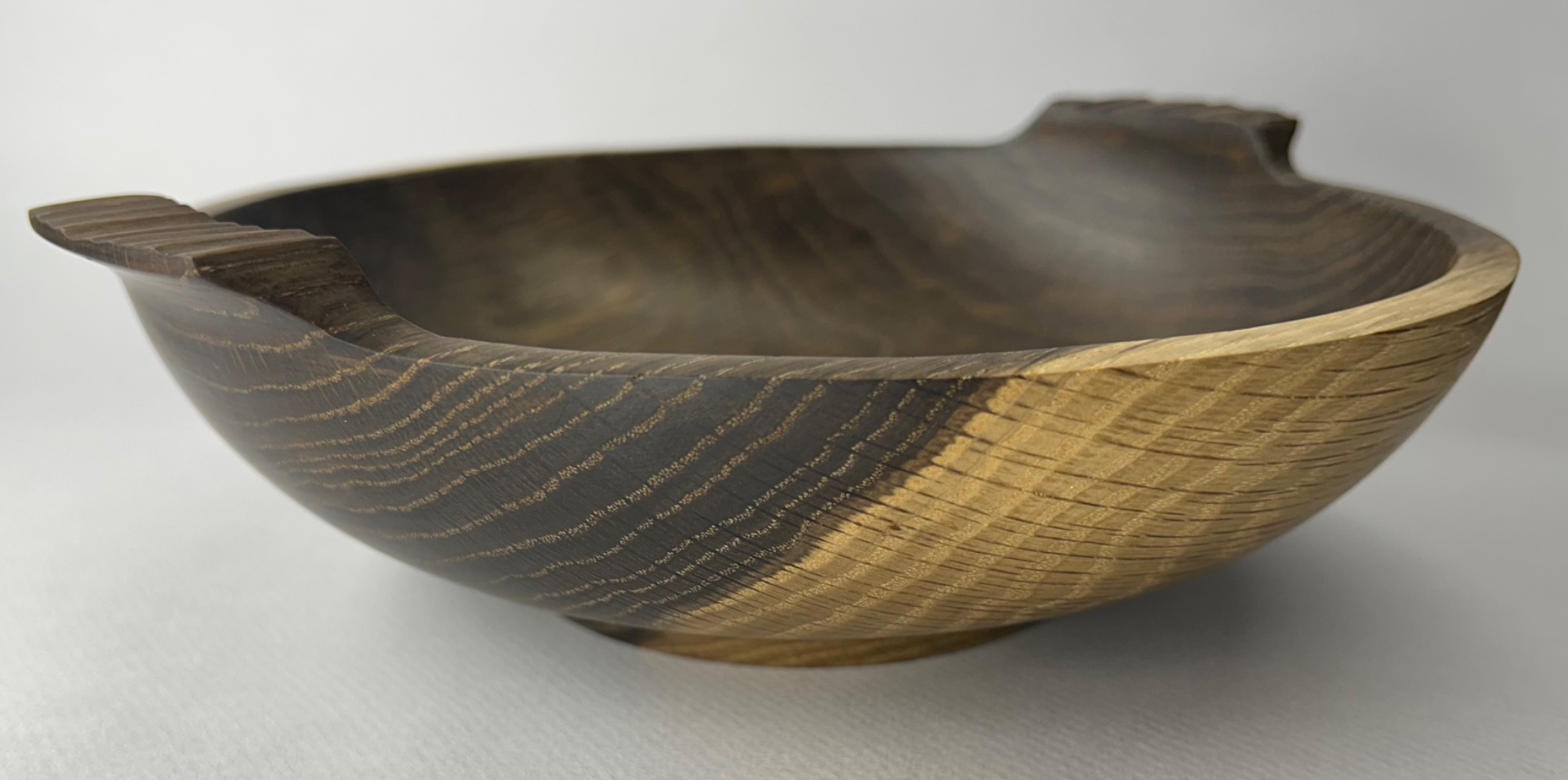 White oak handled bowl