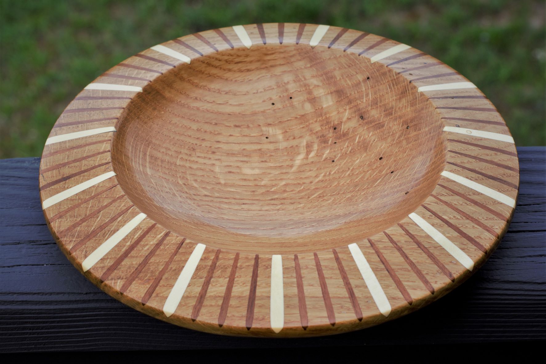 White Oak Inlay Bowl | American Association of Woodturners