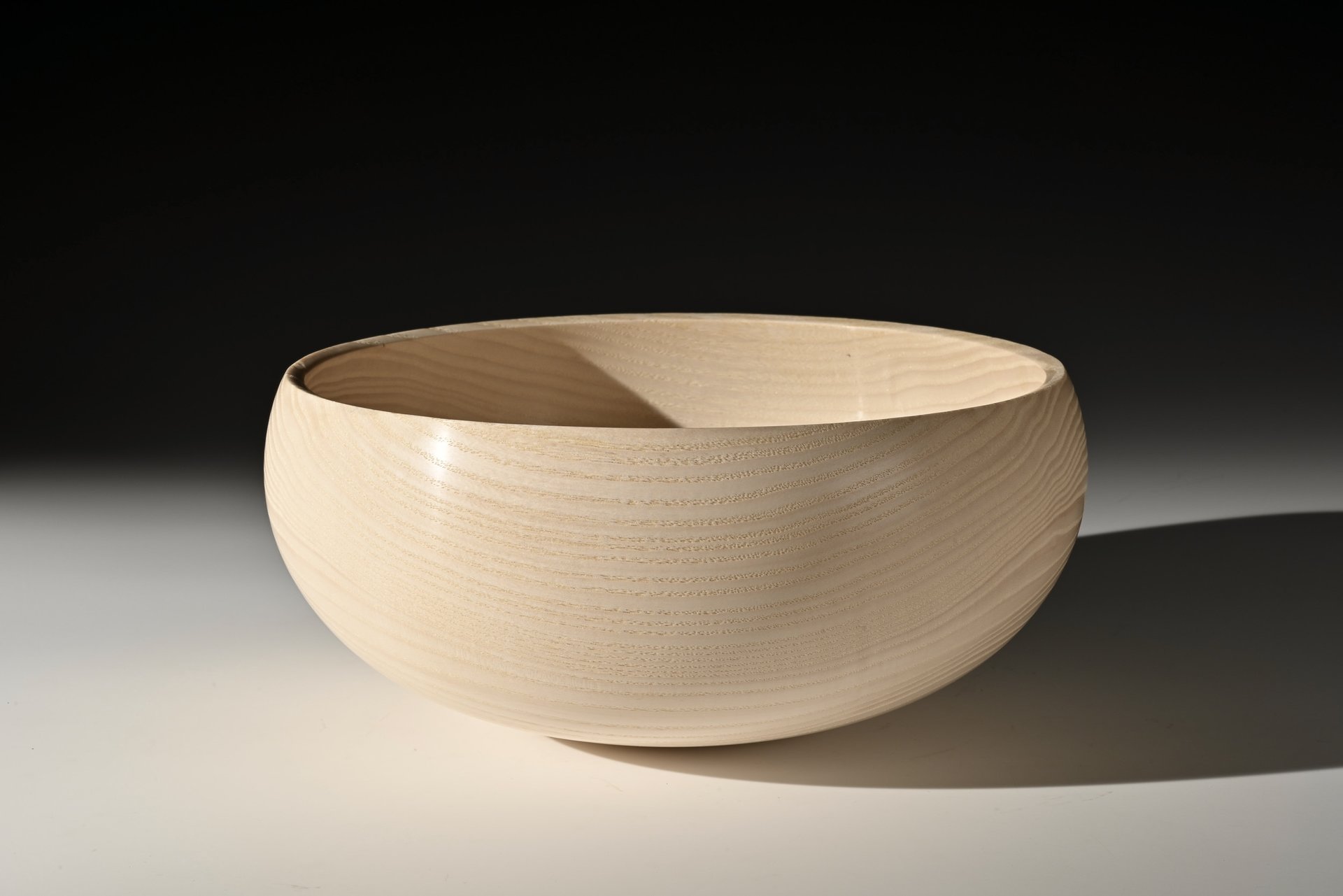 Whitened White Ash bowl