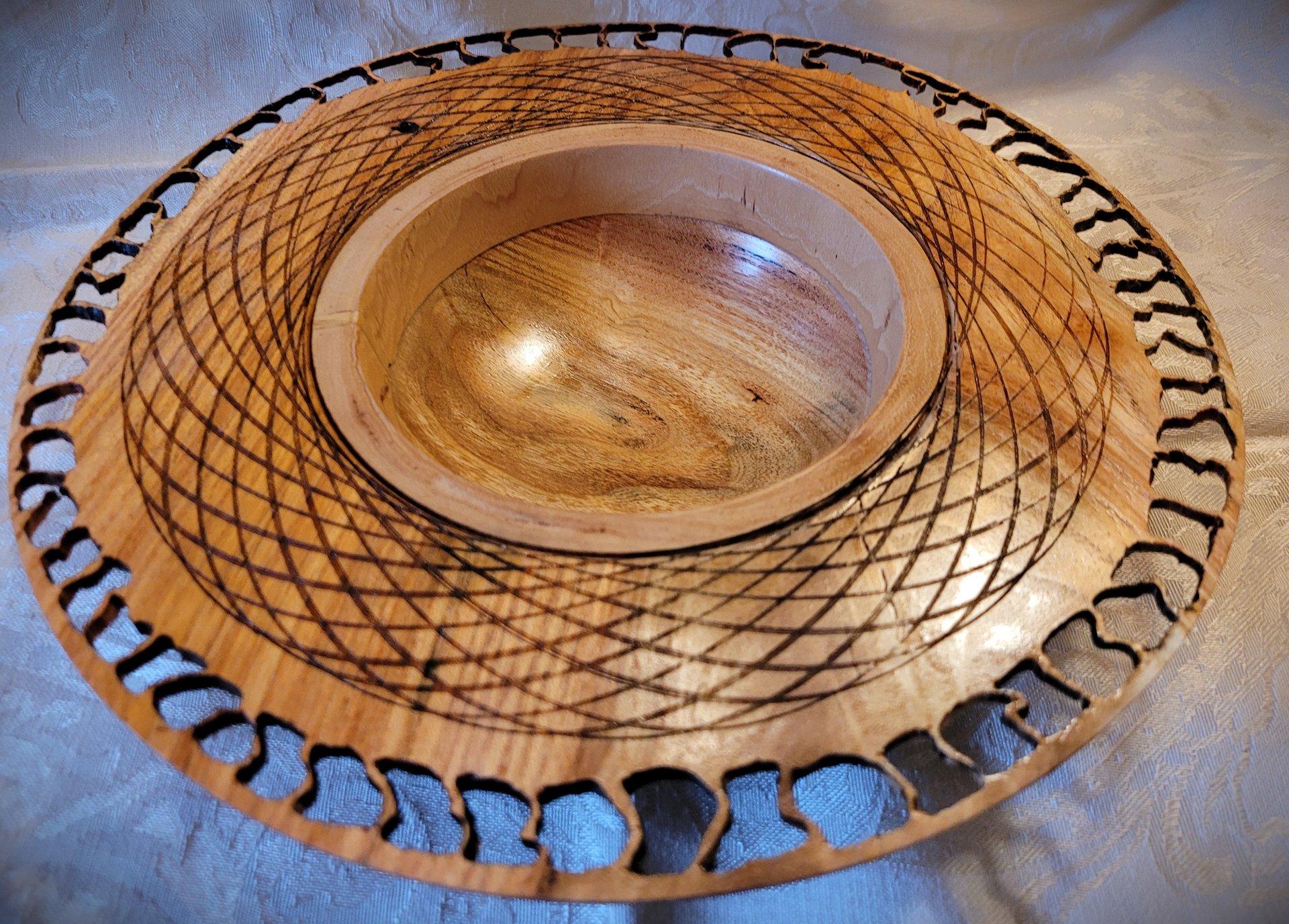 Wide Pierced Rim Bowl