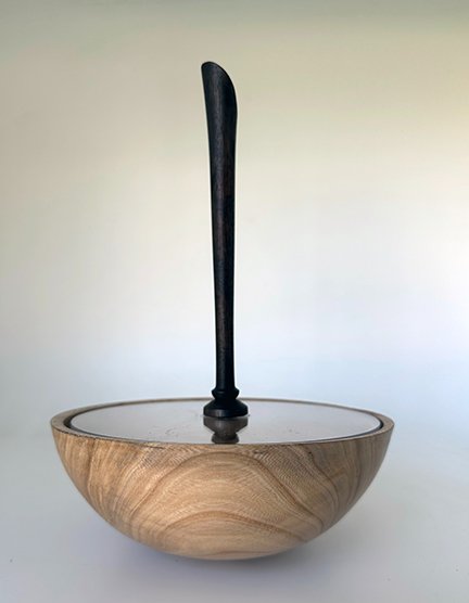 Wobbling Candy Dish with Tall Finial
