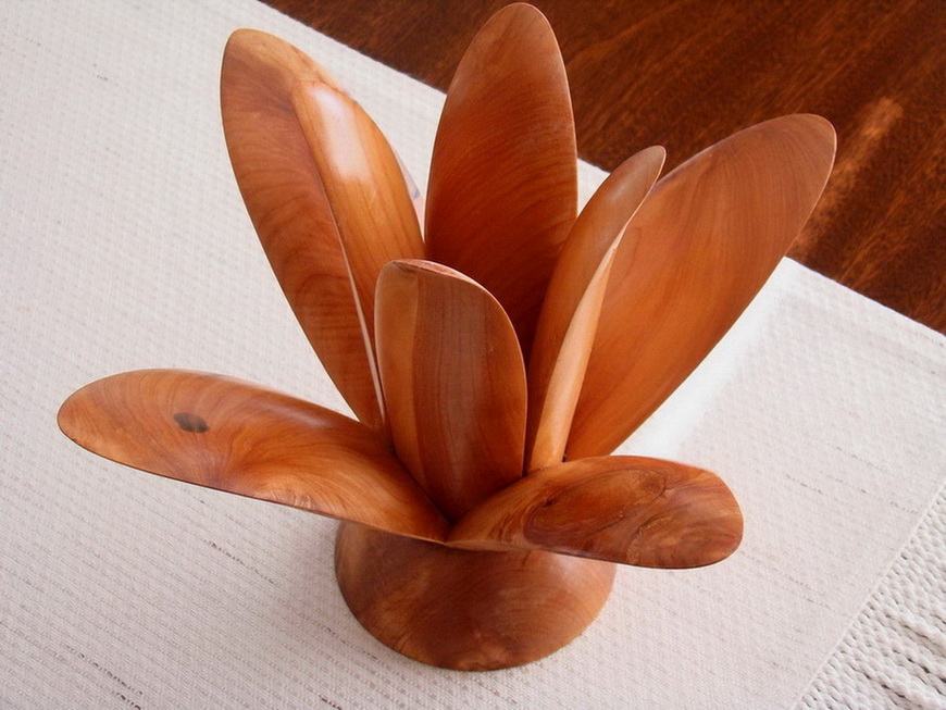 Wood Turned Flower