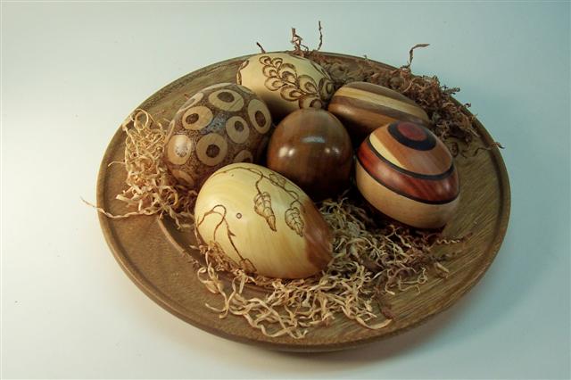 woodturners easter eggs